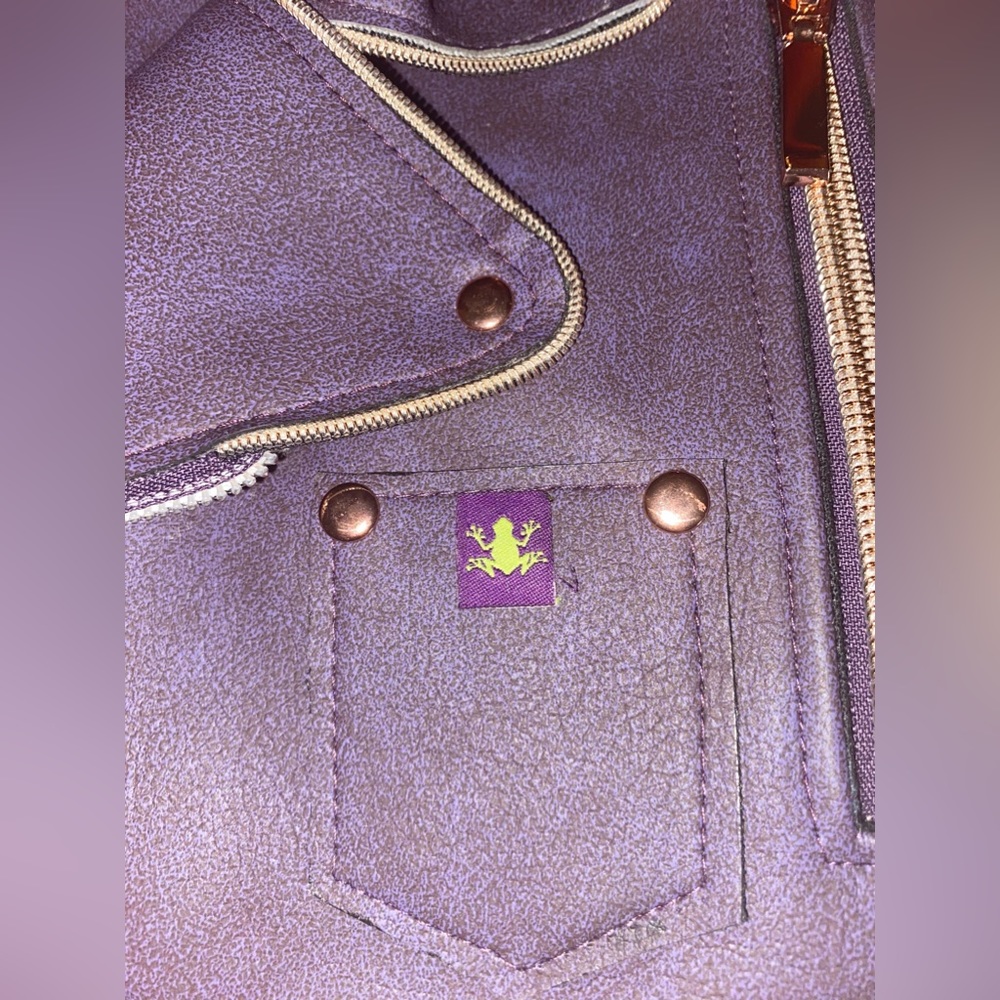 Faux Leather Jacket handbag - Picture 7 of 11